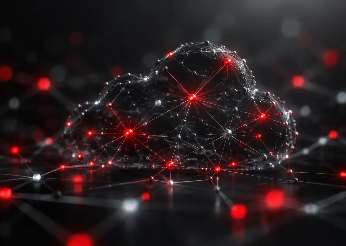 Connected cloud network brand image
